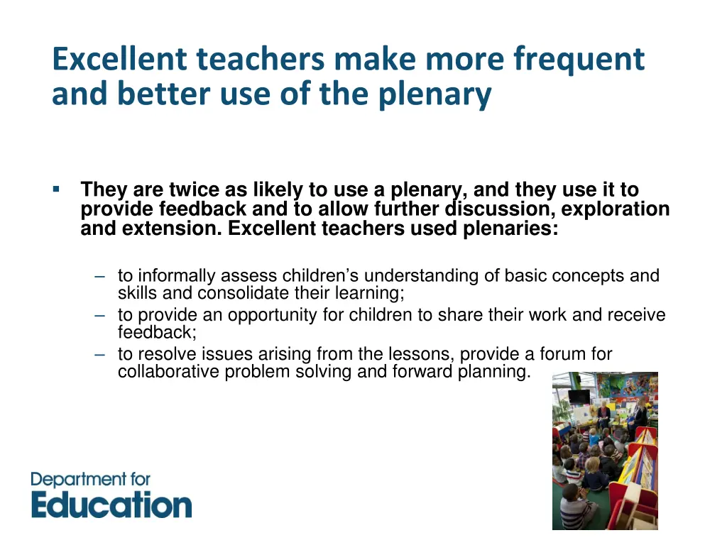 excellent teachers make more frequent and better