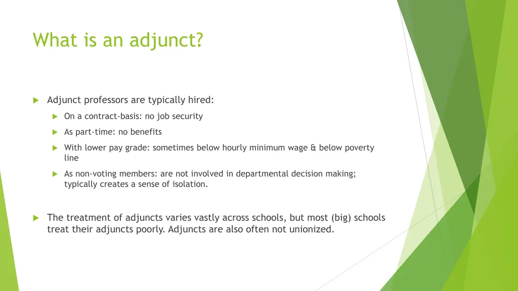 what is an adjunct