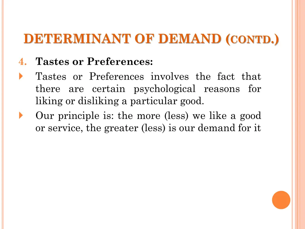 determinant of demand contd 2