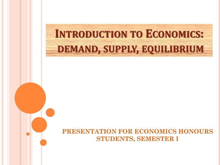 i ntroduction to e conomics demand supply