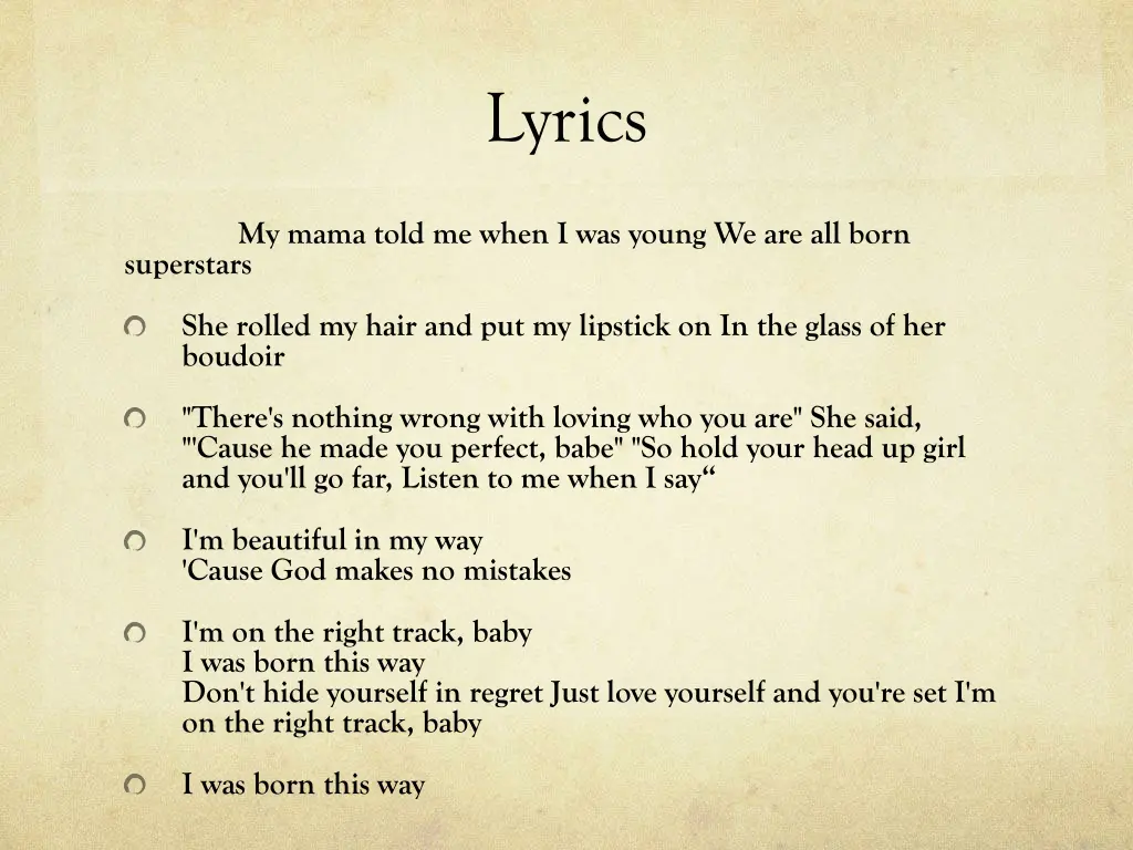 lyrics