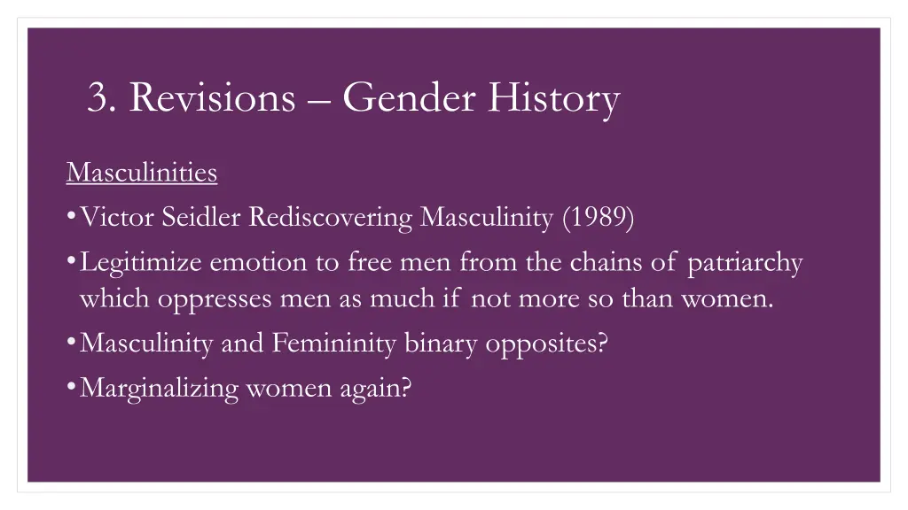 3 revisions gender history 1