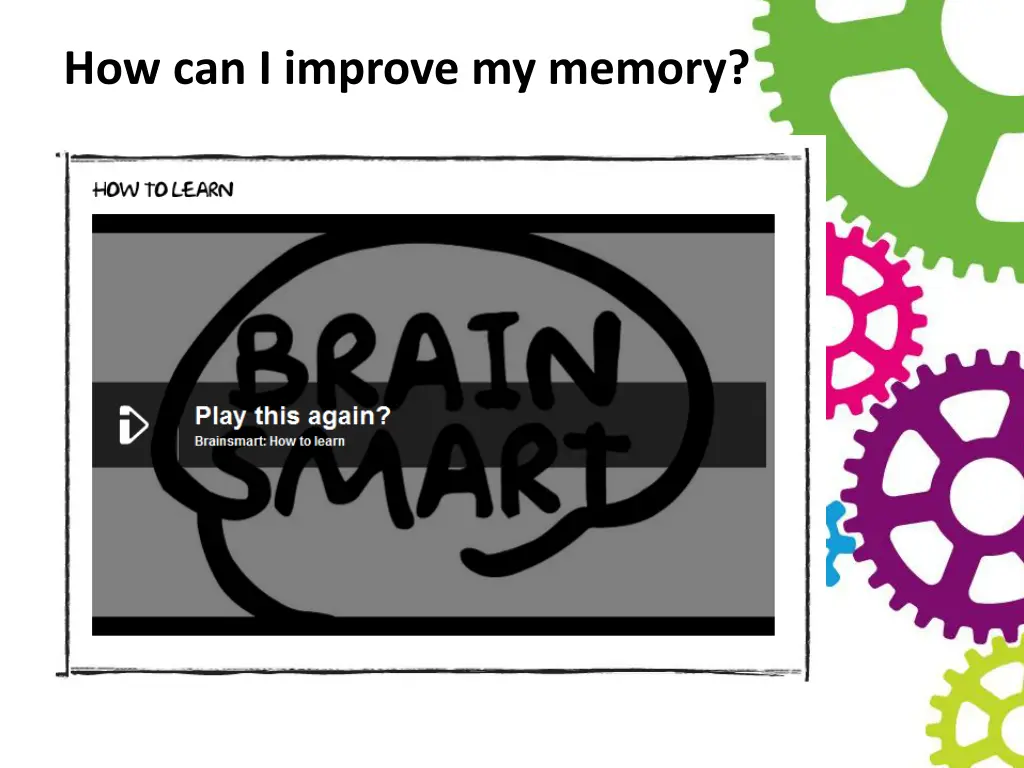 how can i improve my memory