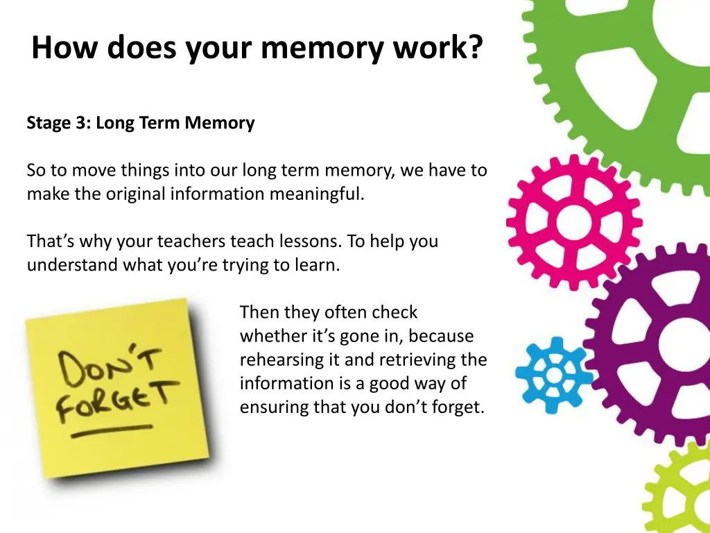 how does your memory work 2