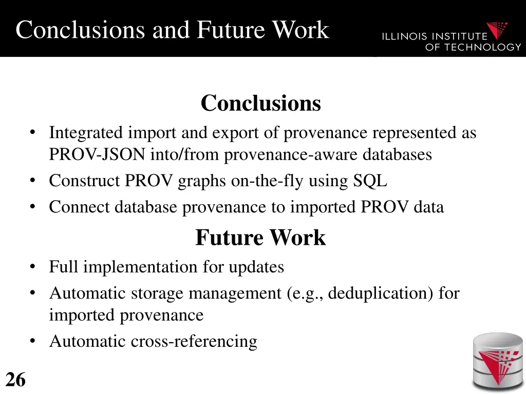 conclusions and future work