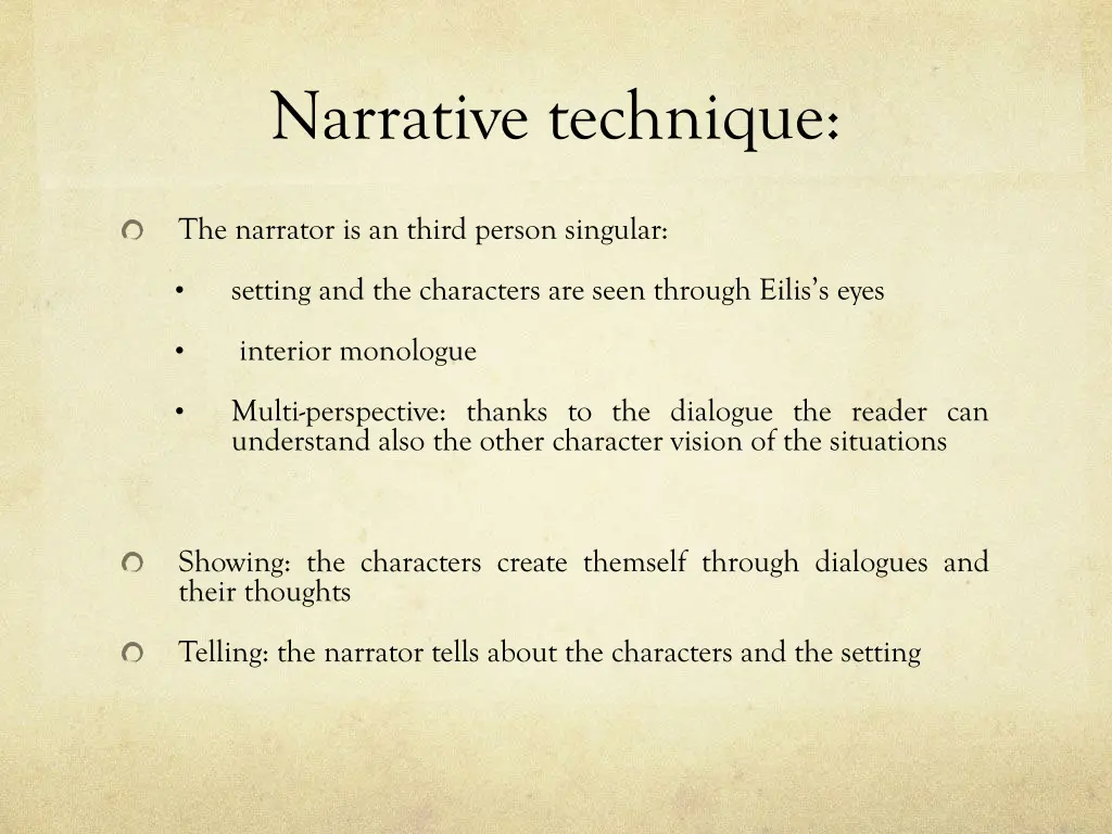 narrative technique