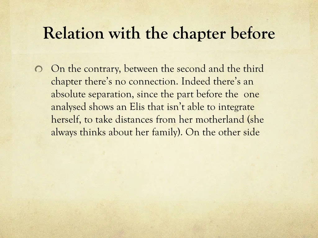 relation with the chapter before