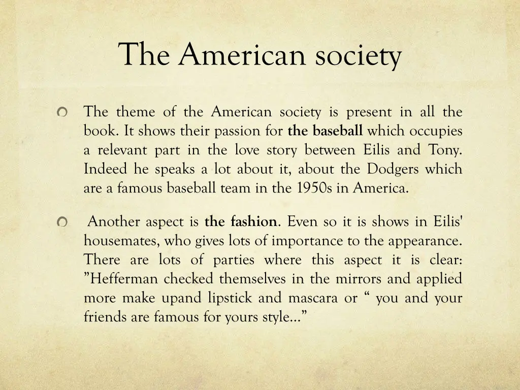 the american society