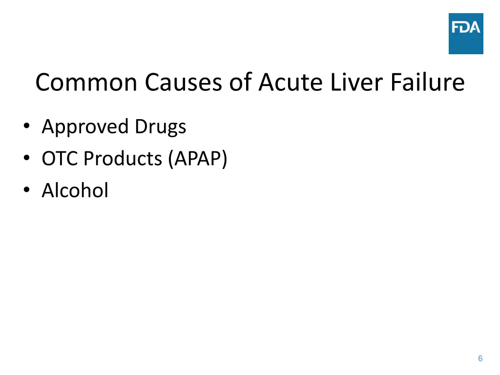 common causes of acute liver failure