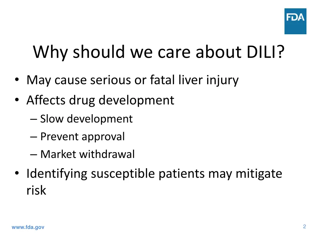 why should we care about dili