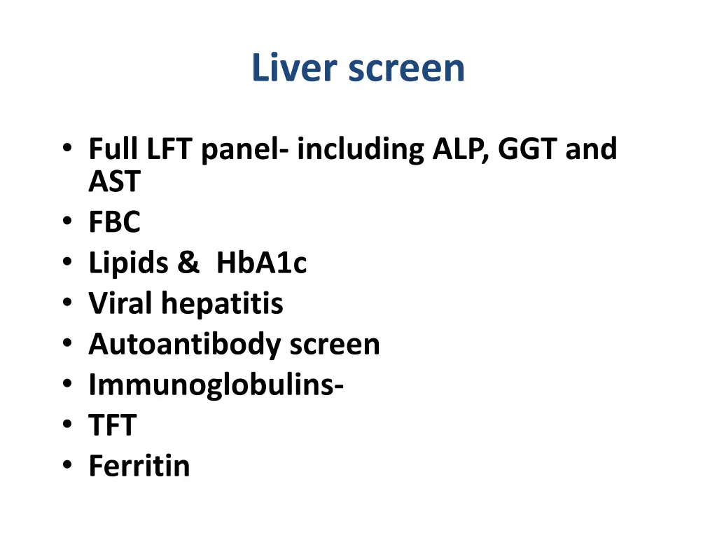 liver screen