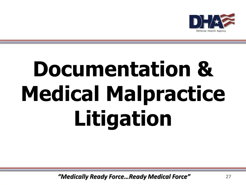 documentation medical malpractice litigation