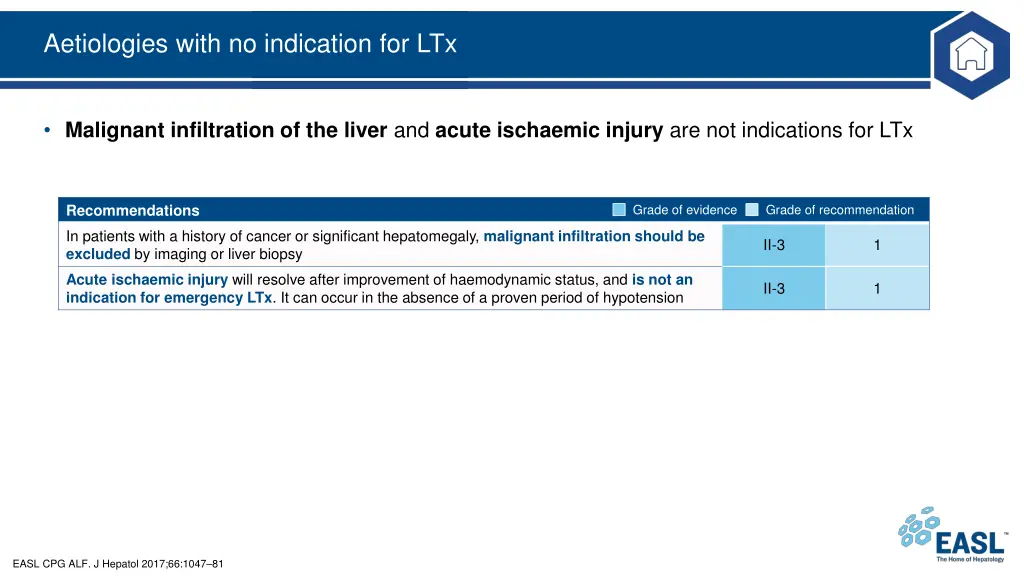 aetiologies with no indication for ltx