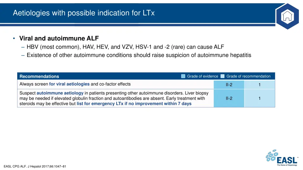 aetiologies with possible indication for ltx 1