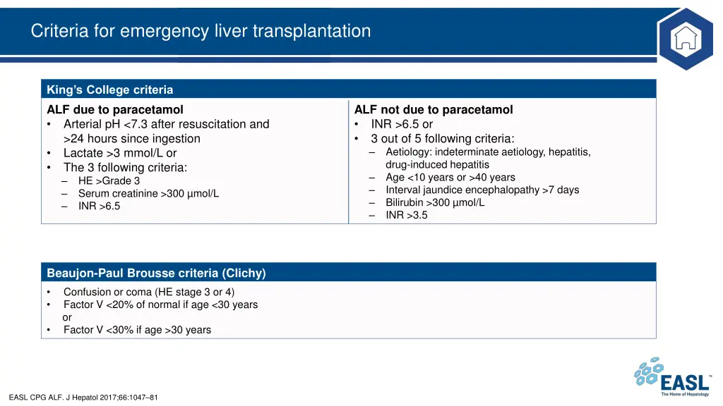 criteria for emergency liver transplantation