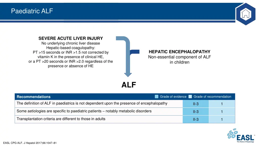 paediatric alf