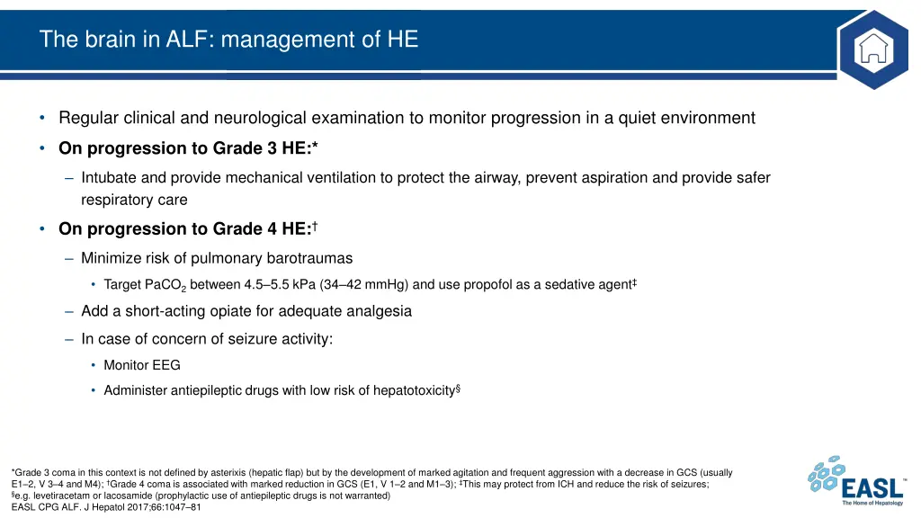 the brain in alf management of he