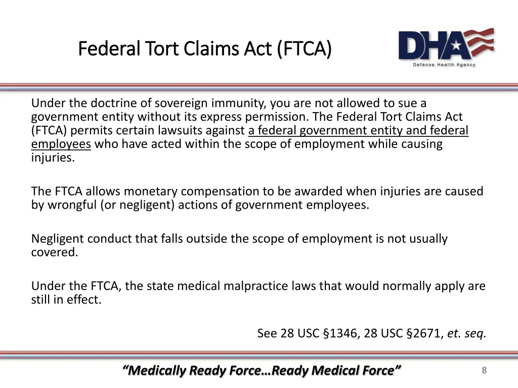 federal tort claims act ftca federal tort claims