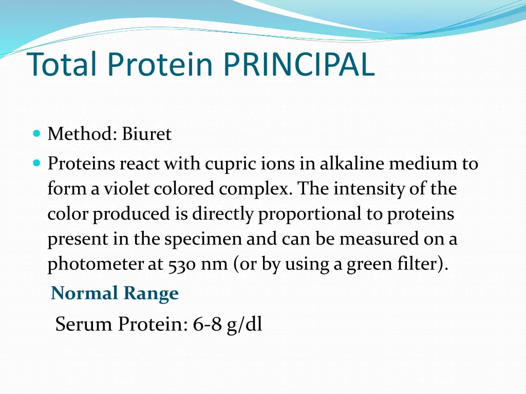 total protein principal