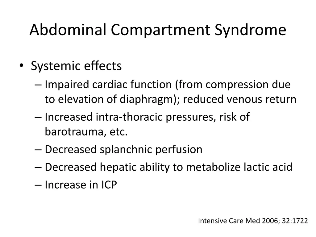 abdominal compartment syndrome 1