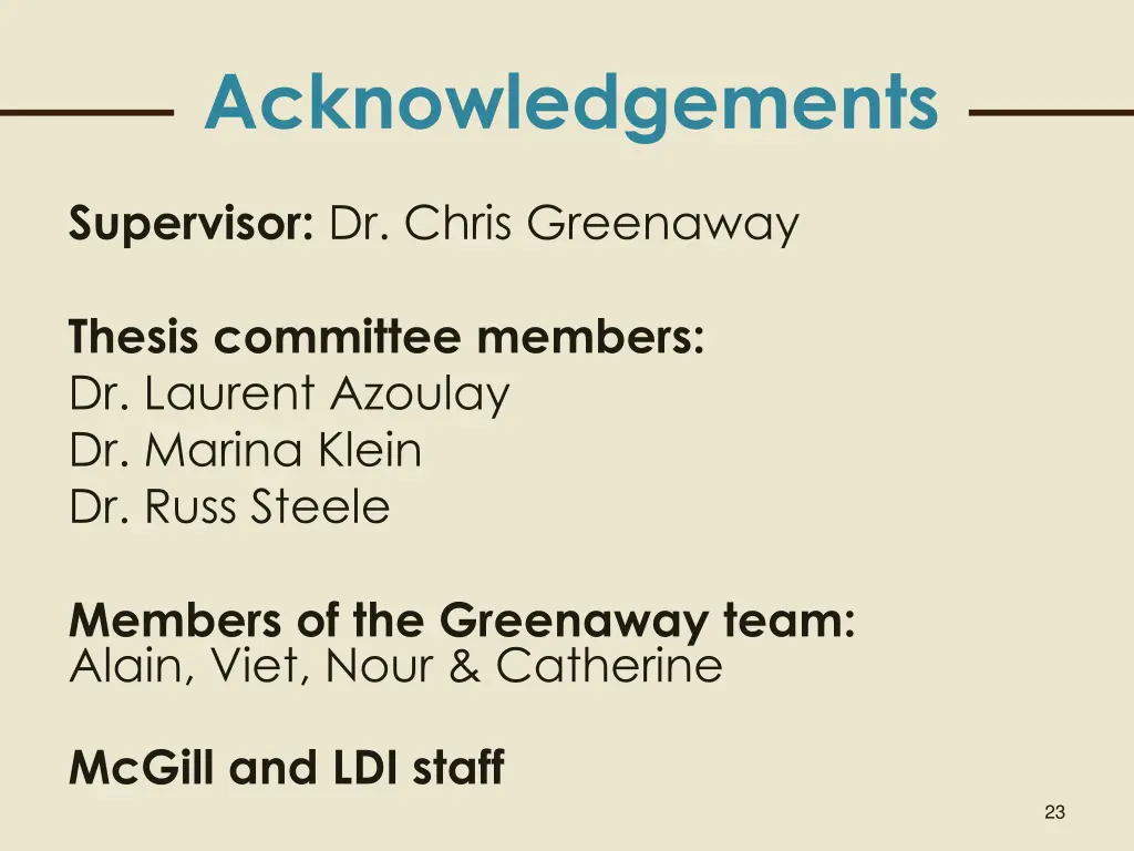 acknowledgements