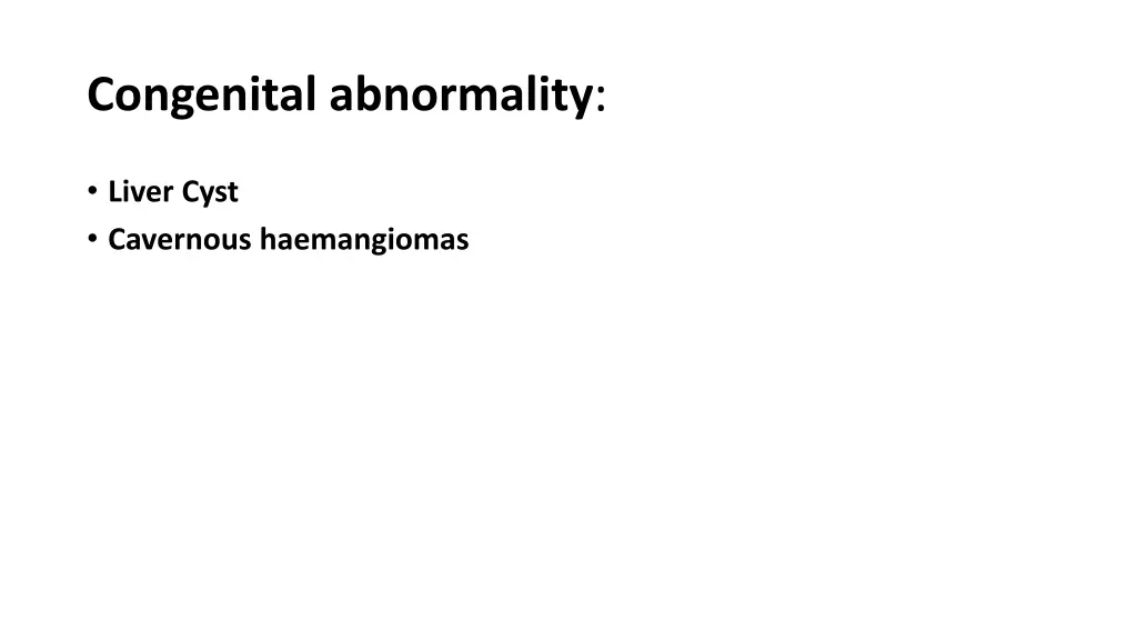 congenital abnormality