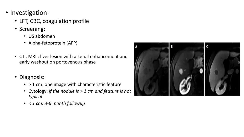 investigation lft cbc coagulation profile