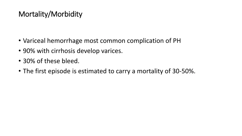 mortality morbidity mortality morbidity