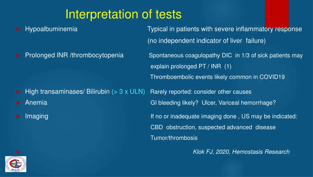 interpretation of tests