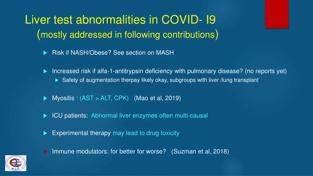 liver test abnormalities in covid i9 mostly