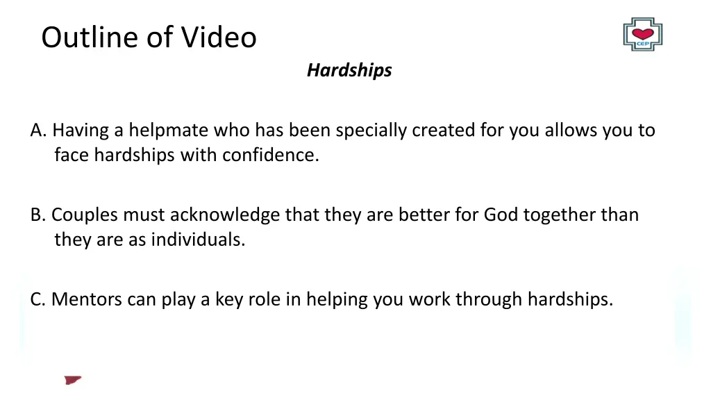 outline of video 2