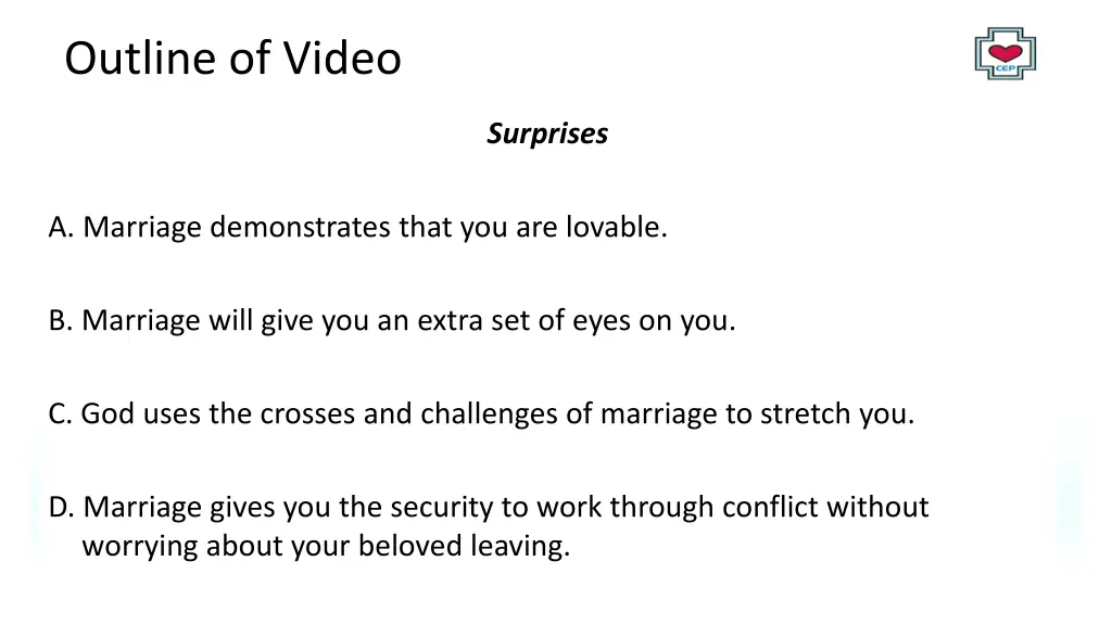 outline of video