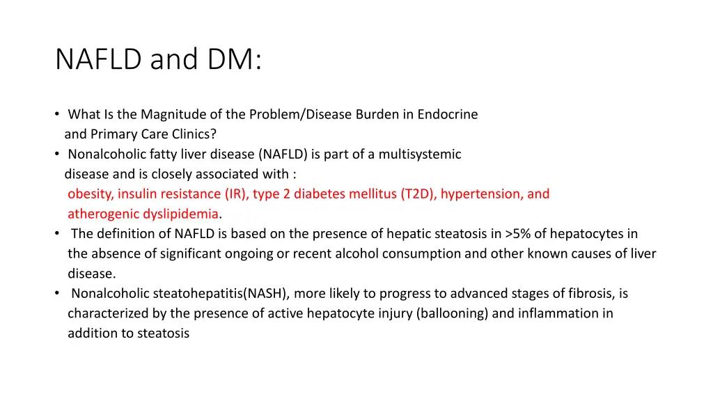 nafld and dm