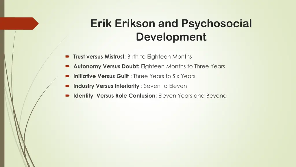 erik erikson and psychosocial development