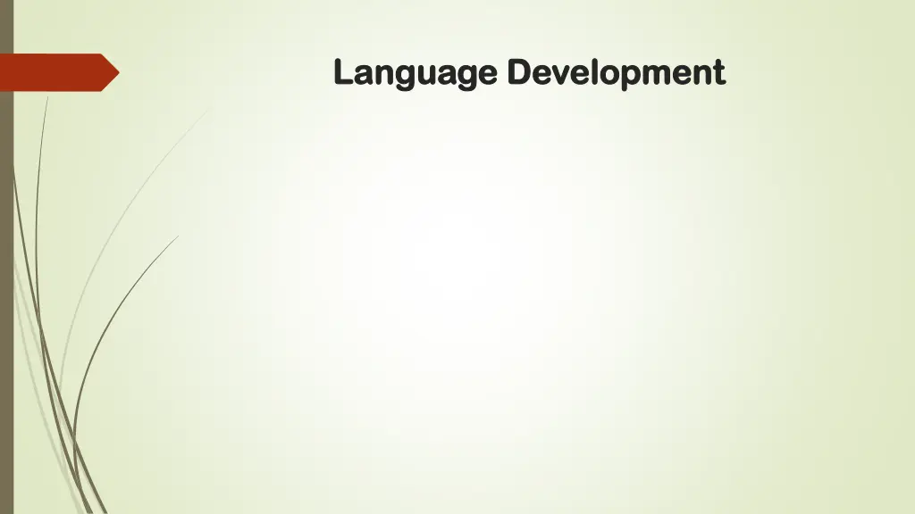 language development language development