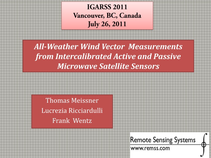 all weather wind vector measurements from