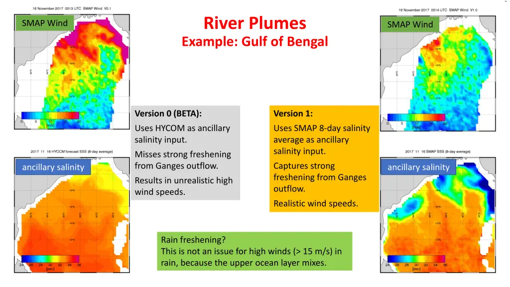 river plumes example gulf of bengal