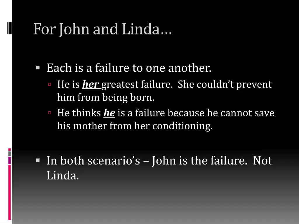 for john and linda