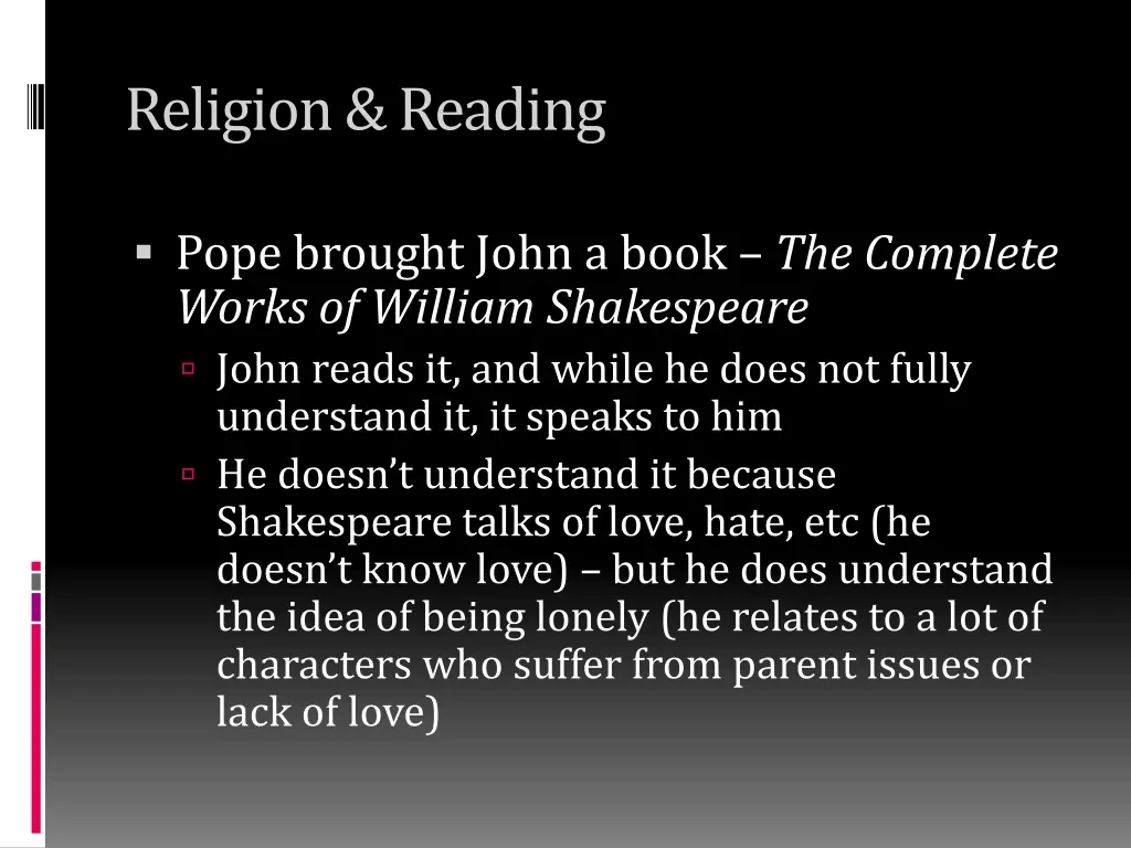 religion reading 3