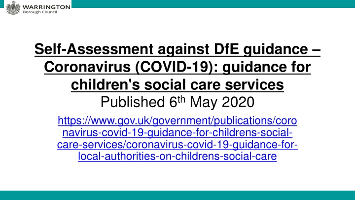 self assessment against dfe guidance coronavirus