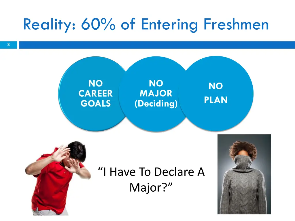 reality 60 of entering freshmen