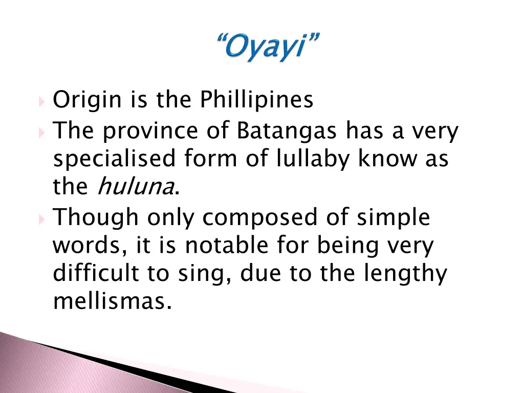 origin is the phillipines the province