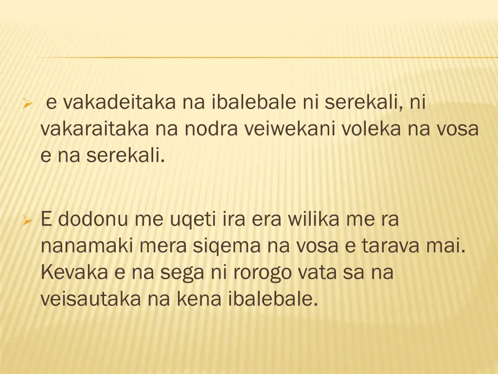 e vakadeitaka na ibalebale ni serekali