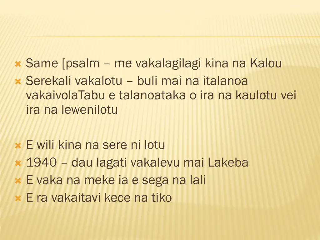 same psalm me vakalagilagi kina na kalou serekali