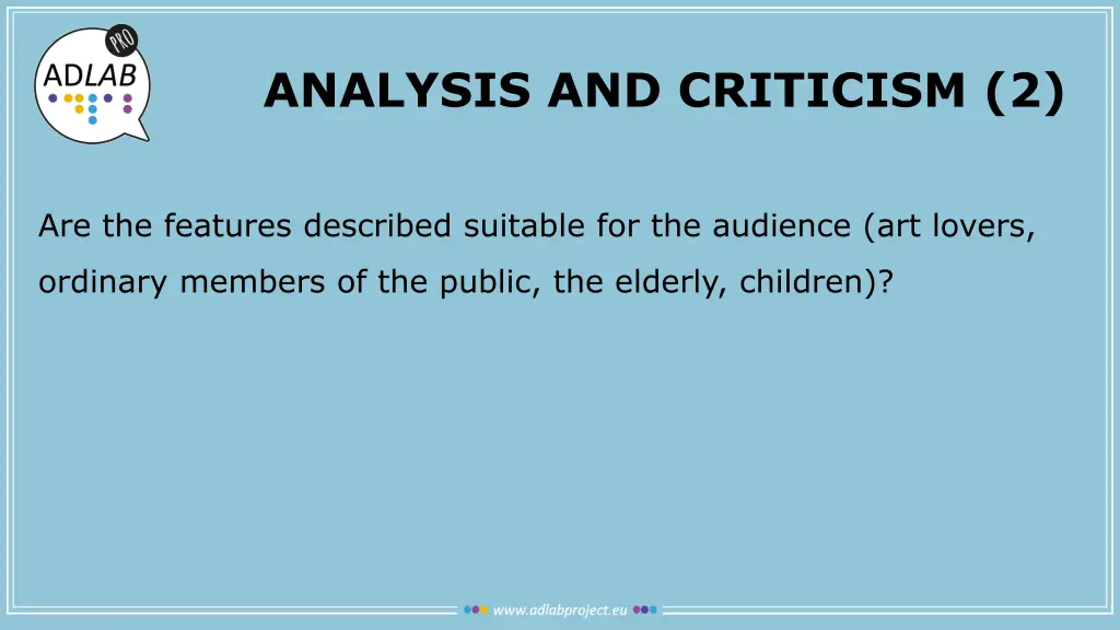 analysis and criticism 2