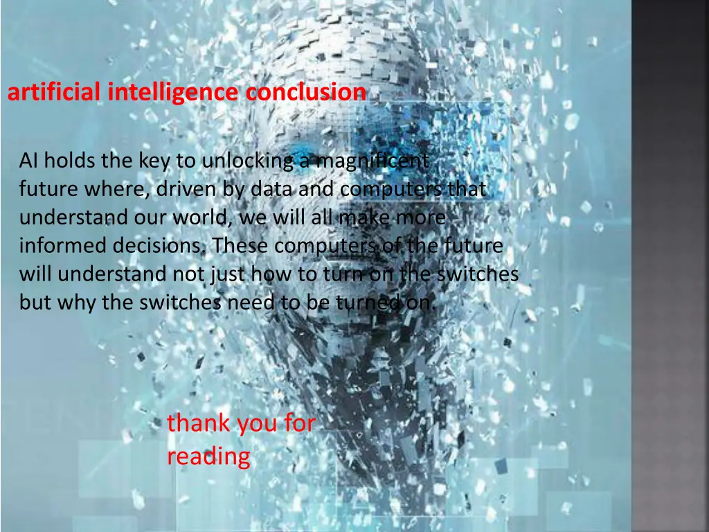 artificial intelligence conclusion