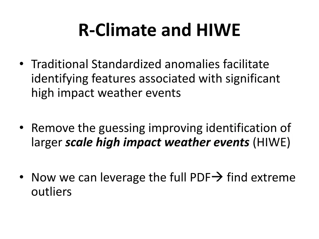 r climate and hiwe 1