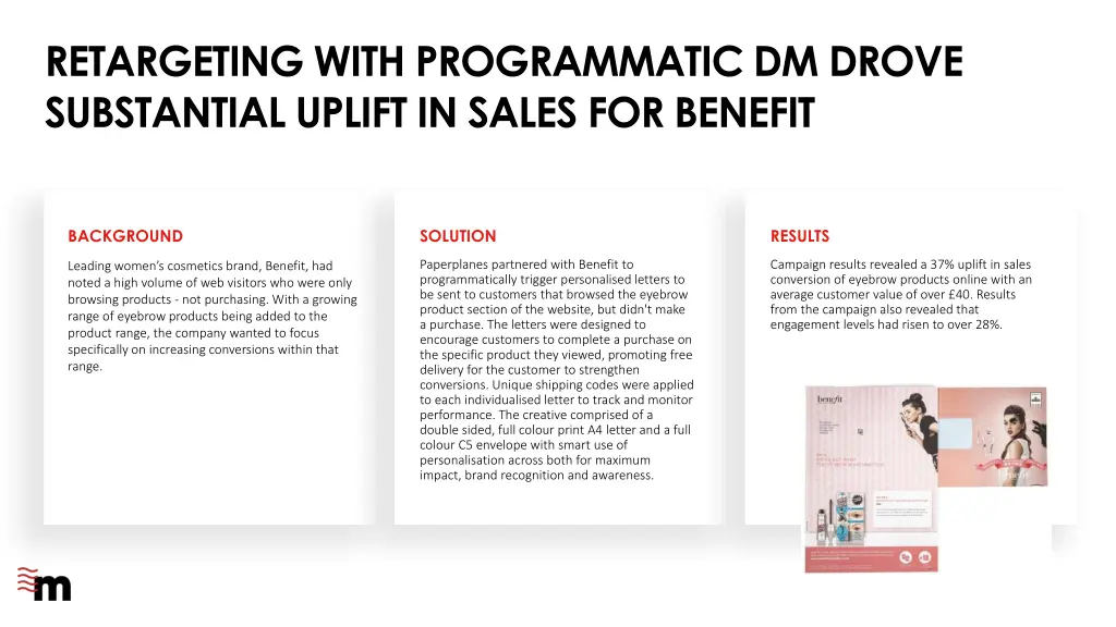 retargeting with programmatic dm drove