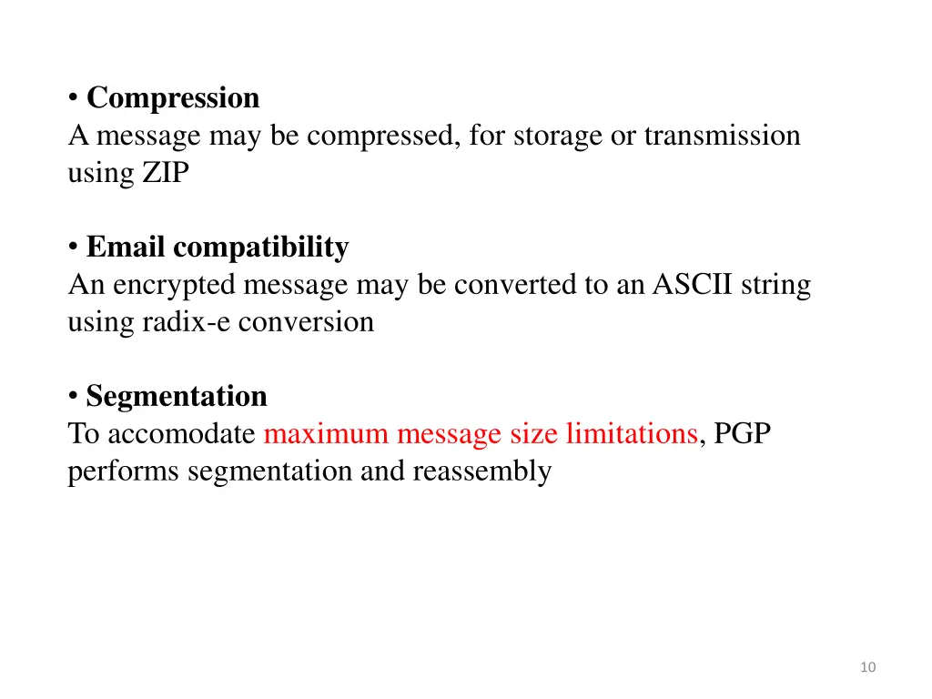 compression a message may be compressed