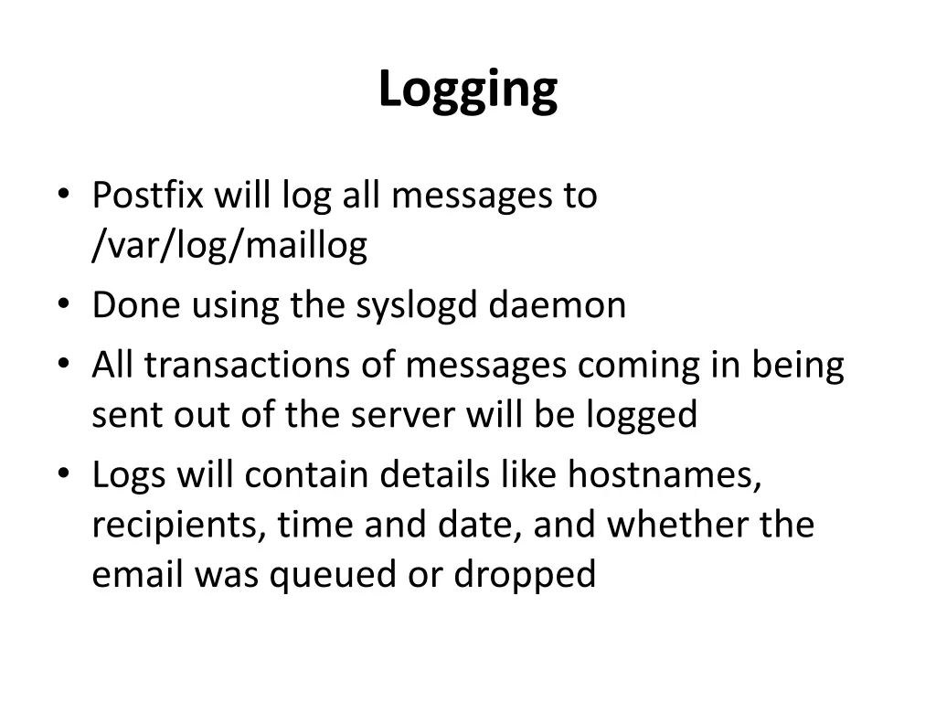 logging